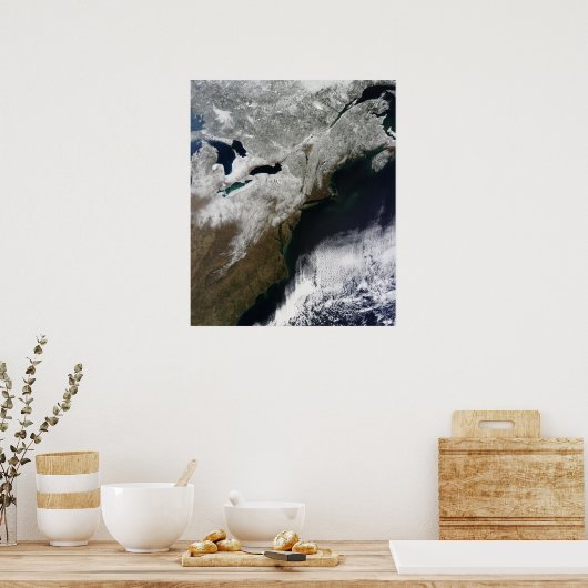 Sneeuwbedekking uit Canada Poster (Keuken)