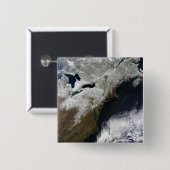 Sneeuwbedekking uit Canada Vierkante Button 5,1 Cm (Voorkant /achterkant)