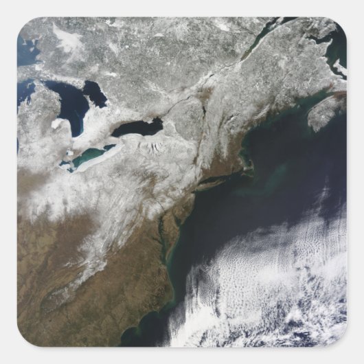 Sneeuwbedekking uit Canada Vierkante Sticker (Voorkant)