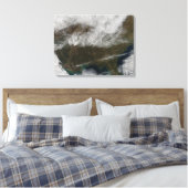 Sneeuwbedekking uit het noordoosten van Texas Canvas Afdruk (Insitu (Slaapkamer))