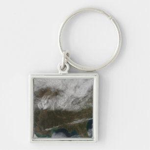 Sneeuwbedekking uit het noordoosten van Texas Sleutelhanger