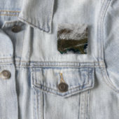 Sneeuwbedekking uit het noordoosten van Texas Vierkante Button 5,1 Cm (In situ)