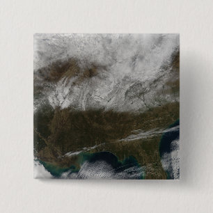 Sneeuwbedekking uit het noordoosten van Texas Vierkante Button 5,1 Cm