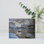 Sneeuwbedekking van de Merced rivier in Yosemite Briefkaart (Staand voorkant)