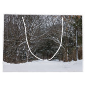 Sneeuwbedekking weg Painterly Groot Cadeauzakje (Achterkant)