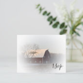 Sneeuwbedekking winterland RSVP Kaartje (Staand voorkant)