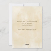  sneeuwbedekt dorp Vrolijk kerstfeest Feestdagenkaart (Achterkant)