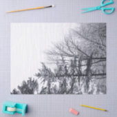 Sneeuwbedekte Bomen Weefselpapier Tissuepapier (Craft)