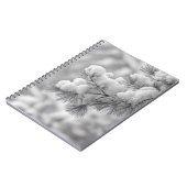 Sneeuwbedekte dennentak Notitieboek (Linkerzijde)