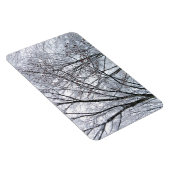 Sneeuwbedekte eikenboom magneet (Rechterzijde)