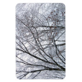 Sneeuwbedekte eikenboom magneet (Verticaal)