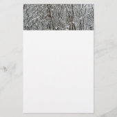 Sneeuwbedekte takken winter Abstract Briefpapier (Voorkant)