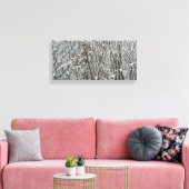 Sneeuwbedekte takken winter Abstract Canvas Afdruk (Insitu (Woonkamer))