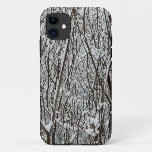 Sneeuwbedekte takken winter Abstract Case-Mate iPhone Case (Achterkant)