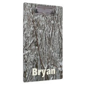 Sneeuwbedekte takken winter Abstract Klembord (Rechts)