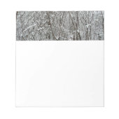 Sneeuwbedekte takken winter Abstract Notitieblok (Voorkant)