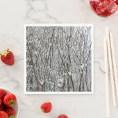 Sneeuwbedekte takken winter Abstract Servet (Insitu)