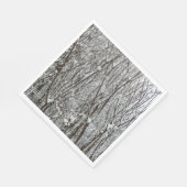 Sneeuwbedekte takken winter Abstract Servet (Hoek)