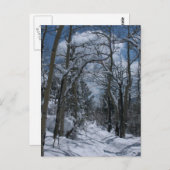 Sneeuwbedekte weg door de Rocky Mountains Briefkaart (Voorkant / Achterkant)