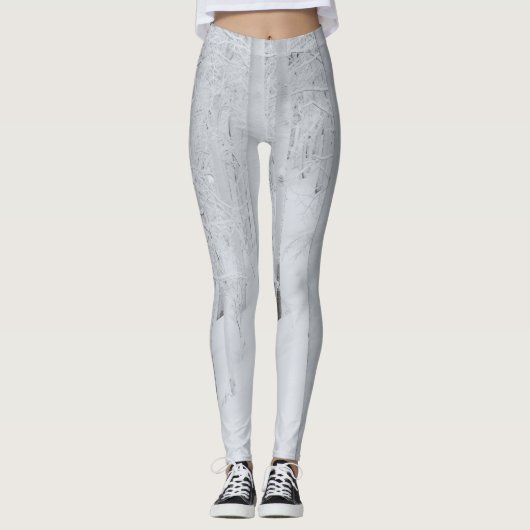 Sneeuwbedekte winterwonderland leggings (Voorkant)