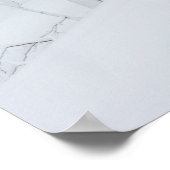 Sneeuwbedekte winterwonderland poster (Hoek)