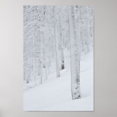 Sneeuwbedekte winterwonderland poster (Voorkant)