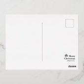 sneeuwberg rode muis postkaart V Folie Feestdagen Briefkaart (Achterkant)