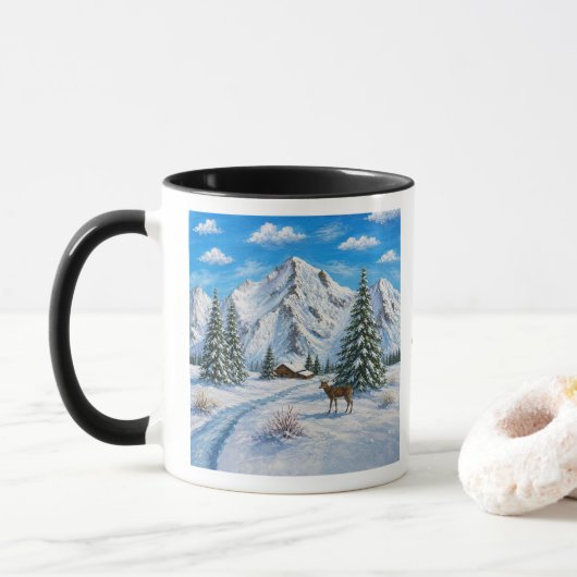 Sneeuwberg Vorstglas Mok (Met donut)