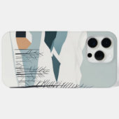 Sneeuwbergen Abstracte Art Phone Case (Achterkant (horizontaal))