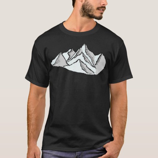 Sneeuwbergen Actief T-shirt (Voorkant)