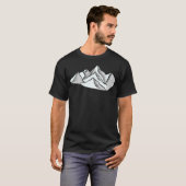 Sneeuwbergen Actief T-shirt (Voorkant volledig)