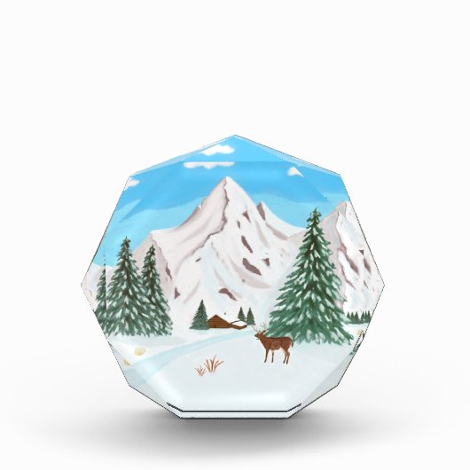 Sneeuwbergen Fotoblokken (Voorkant)