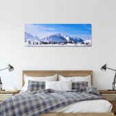 Sneeuwbergen in Alaska Canvas Afdruk (Insitu (Slaapkamer))