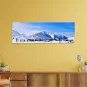 Sneeuwbergen in Alaska Canvas Afdruk (Insitu (Woonkamer))