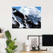 Sneeuwbergen in de Zwitserse alpen Poster (Thuiskantoor)