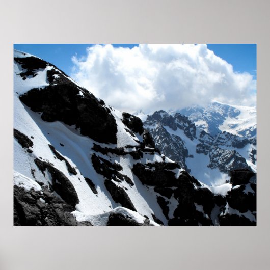 Sneeuwbergen in de Zwitserse alpen Poster (Voorkant)