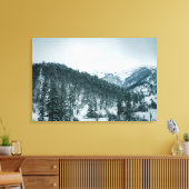 Sneeuwbergen in Georgië Canvas Afdruk (Insitu (Woonkamer))