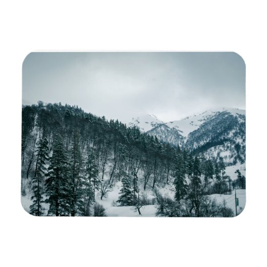 Sneeuwbergen in Georgië Magneet (Horizontaal)