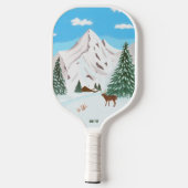 Sneeuwbergen Pickleball Paddle (Achterkant)
