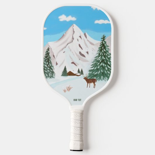 Sneeuwbergen Pickleball Paddle (Achterkant)