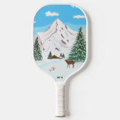 Sneeuwbergen Pickleball Paddle (Voorkant)