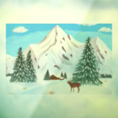 Sneeuwbergen Raamsticker (Vel 3)