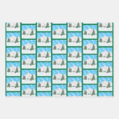 Sneeuwbergen verpakken papieren vellen (Voorkant 3)