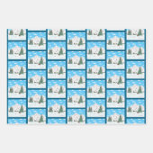 Sneeuwbergen verpakken papieren vellen (Voorkant)