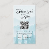 Sneeuwbergen Wintertrouw Share The Love Informatiekaartje (Voorkant)