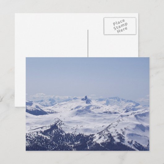 Sneeuwbergtop Briefkaart (Voorkant / Achterkant)