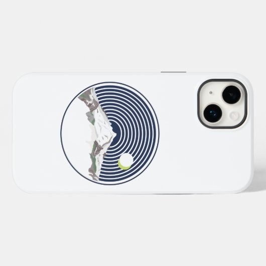 Sneeuwbergtop 's nachts Case-Mate iPhone case (Achterkant (horizontaal))