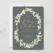 Sneeuwbes+Eucalyptus Botanisch Frame Kerstmis