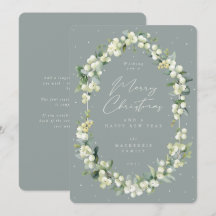 Sneeuwbes+Eucalyptus Botanisch Kerstframe