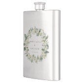 Sneeuwbes & Eucalyptus Huwelijks krans gepersonali Flacon (Links)